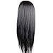 Eseewigs Practice Heads for Hairstylist Cheap Training Head with Black Synthetic Hair for Hair Cutting Practice only