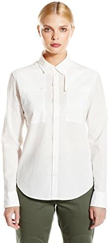 CADET Clothing Women's Military Cotton Linen Shirt, White, 4
