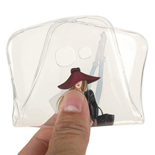 Funda Samsung A5 2017  CaseLover Samsung Galaxy A520 5 2  Carcasa Case Silicona Gel Clear Ultra Fina Flexibilidad Transparente Anti-rasgu  os Impresi  n Est  tica Cover para Samsung A5 2017 - Chica de moda