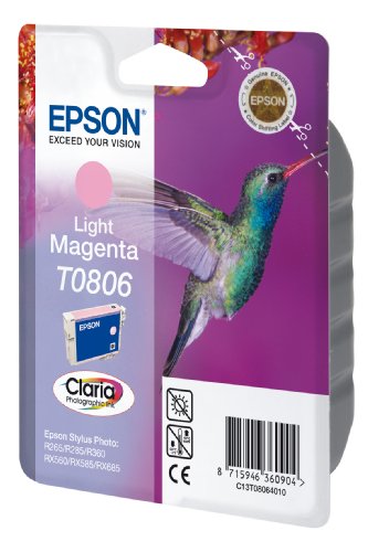 Epson T0806 Tintenpatrone Kolibri, Singlepack hell magenta - 2