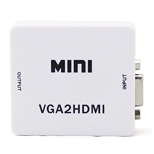Microware Mini Compact Video VGA Audio to HDMI 1080p Converter Adapter with 3.5mm Audio for HDTV 1080p with Mini USB Power RS.1599 (47.00% Off) - Amazon Microware Mini Compact Video VGA Audio to HDMI 1080p Converter Adapter with 3.5mm Audio for HDTV 1080p with Mini USB Power RS.1599 (47.00% Off) - Amazon