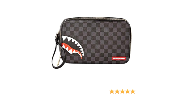 SPRAYGROUND pochette unisex 910B2905NSS20 SHARKS IN PARIS borsello  grigio/nero : Amazon.it: Scarpe e borse