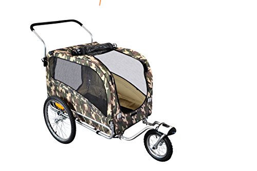 Fahrradanhänger Polironeshop Argo Anhänger und Wagen für den Transport von Hunden Hund Tiere Wagen Caddy Anhänger Fahrrad Jogger Hundewagen - 6