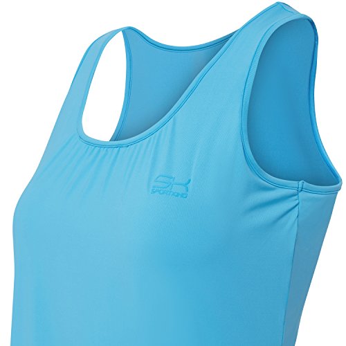 Sportkind Mädchen und Damen Balloon Tennis / Laufen / Fitness Tanktop in hellblau ab Gr. 110 bis XXL - 7