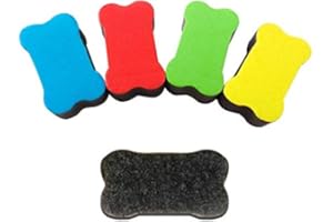 1 x Magnetic Whiteboard Erasers Dry Wipe Cleaner Eraser for Classroom Home Office School by Chloe and Tom