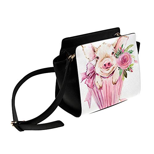 Preisvergleich Produktbild Rtosd 2019 Maskottchen Glückstier Nettes Schwein Umhängetasche Umhängetaschen Reisetaschen Seesack Umhängetaschen Gepäck Organizer Für Lady Girls Womens Work Shopping Outdoor
