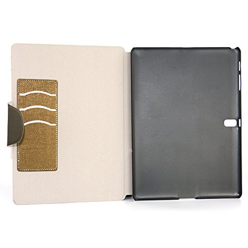 Apexel Oracle Schutzhülle für Samsung Galaxy Tab 4 7.0 SM-230 SM-231, Leder, mit Kartenschlitzen, inklusive Stylus, Schwarz Schwarz bronze 25 x 18,5 x 1,5 - 4