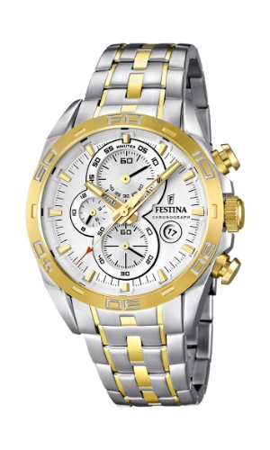 Festina Herren-Armbanduhr XL Analog Quarz Edelstahl beschichtet F16655/1 Festina Herren-Armbanduhr XL Analog Quarz Edelstahl beschichtet F16655/1