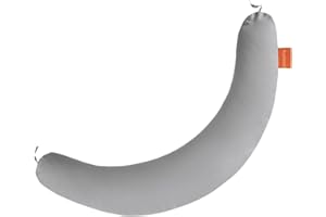 ‎SLEEPLING sleepling Stillkissen 40 x 190 cm, Schwangerschaftskissen lang, Lagerungskissen, 100% Mikrofaser, 60 Grad waschbar, Ökotex, grau