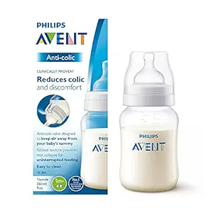 Philips Avent Anti Colic Bottle 260ml (Single Pack,White)