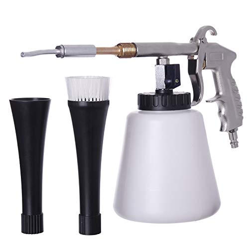Pistola de limpieza Black limpiador de aire de presión metal Boquilla 2 x Tube Pincel