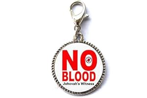 GUANGZHOUSHUJIANWANGLUOKEJI Jehovah's Witnesses"The Best Life Ever""NO Blood" Jewelry Friend Gift Bracelet Pendant Zipper Pull Charm with Lobster Clasp Art Photo Zipper Pull Jewelry