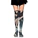 Produktbild ouyjian Classic Over Knee High Socks Giraffe with Pizza 60cm Thigh High Stockings