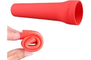 TS TACTICAL STORE Cono DE SEÑALIZACIÓN de Silicona Universal 30mm & 40mm (Linternas 25mm a 45mm) | Color Amarillo, Rojo, Blanco para señalización al Aire Libre