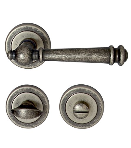 Preisvergleich Produktbild Türbeschlag Kos R WC Antik - Iron Türdrücker Türklinke Türbeschläge