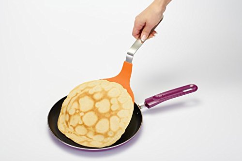 Colourworks Jumbo-Pfannenwender mit Nylonschaufel, 40,5 cm – Orange - 2