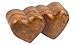 Produktbild Trick-Truhe Doppel-Herz, handgeschnitzte Schatulle aus Sono-Holz, Trick-Box 13x8x6 cm