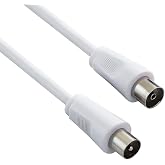 CABLEPELADO TV Antenna Cable Male Female Straight | Coaxial Cable TV Antenna | Cable Antenna TV Compatible TV, Set-Top Box, T