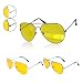 Night View Unisex Enhanced Brightness Anti - Glare Stylish Aviator Glasses RS.249.00