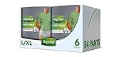 Depend Incontinence Pants for Men, Super Absorbent - L/XL, 54 Pants