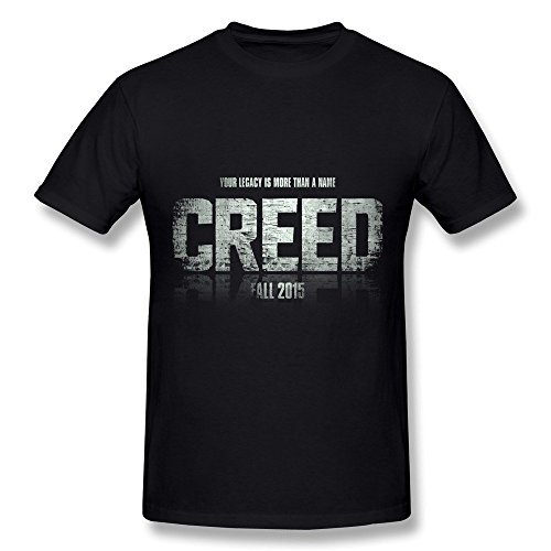 Price comparison product image Dzzlee Men's Cotton Basic T Shirts Creed Black 3X