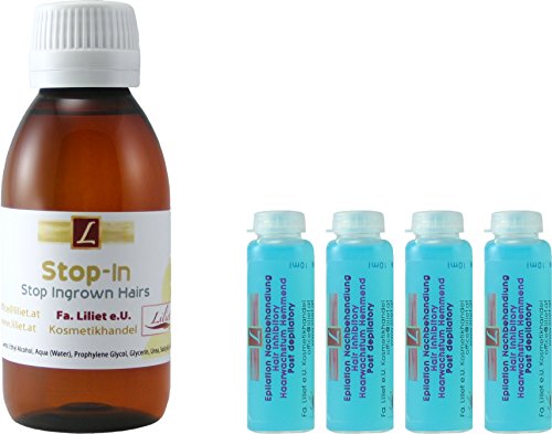 1x Serum Anti Ingrown Hairs (125ml) , 4x Anti Hair Growth (4x 10ml)