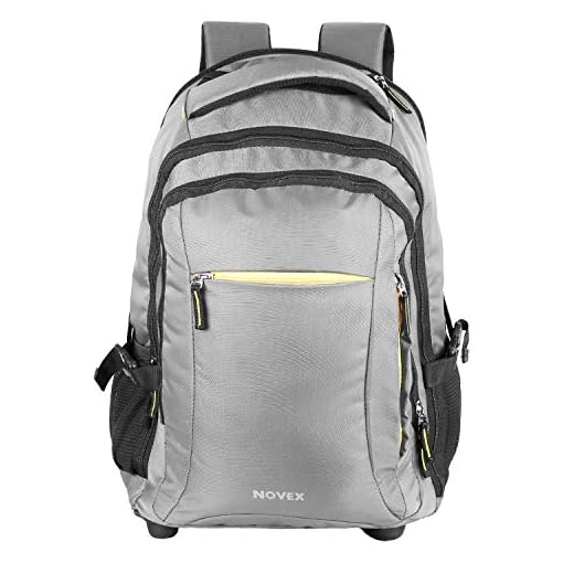 NOVEX Pacific 35 Litre Water Resistant Laptop Trolley Bags for Travel with 3 Compartments 15.6" Roller Case for Office Travel Bag for Men & Women | 2 Wheels Trolley Backpack Laptop - Image 4