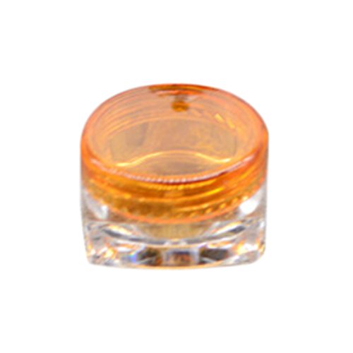 welecom 100 Kosmetik leer Jar Pot Lidschatten Make-up Face Cream Lip Balm Container