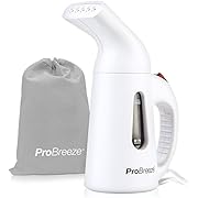 Pro Breeze Garment Steamer 850 Watt. Compact and Portable Handheld Fabric Steamer with Ultra-Fast Heating Element and Travel Pouch