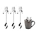 Produktbild LANGING 3 Stück Kätzchen Hängen Design Löffel Kaffee Katze Kaffee Löffel.Edelstahl