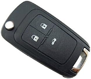 Tutent Replacement Shell Flip Folding Key Case Keyless Entry Housing FOB for OPEL VAUXHALL Insignia Astra 3 Buttons