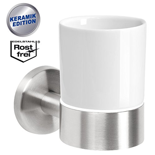 bremermann® Bad-Serie PIAZZA – Wandhalter mit Keramik-Becher KERAMIK-EDITION - 2