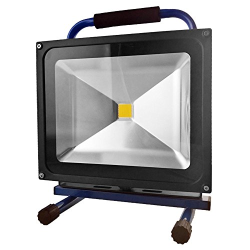 MCTECH® 50W Kaltweiß Blau Handlampe LED AKKU Arbeitsscheinwerfer Beleuchtung Outdoor Lampe Flutlicht - 2