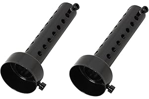 Baceyong 2 silenciadores de escape universales de 48 mm para motocicleta, db killer, silenciador corto, color negro