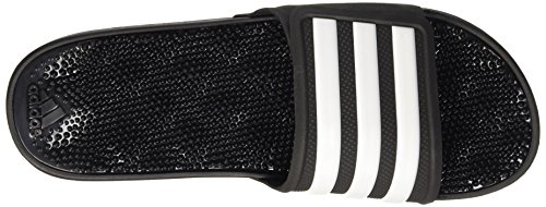 adidas Herren Adissage 2.0 Stripes Hausschuhe, Noir/Blanc/Noir - 7