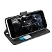 Produktbild iPhone 8 Hülle, Orzly® - Multi-Functional Wallet Stand Case für Apple iPhone 8 / iPhone 7 (2016 Version der 4.7 Zoll Modell) - SCHUTZHÜLLE mit integrierte BRIEFTASCHE + STAND mit Magnetischen Deckel - Kompatibel mit drahtloser Aufladung - SCHWARZ