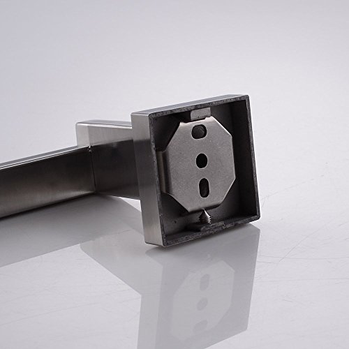 Weare Home Bohren Wandmontag Wandhalterung Silbern hochwertig 304 Edelstahl Gebürstet Handtuchhalter Handtuchring Modern Einfach Design Stil für Badezimmer Dusche - 4