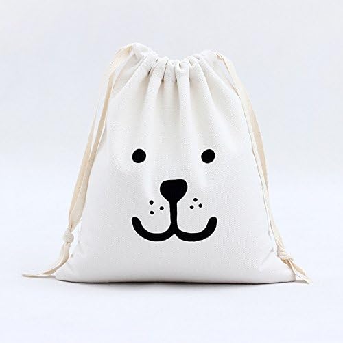 BANCN Lovely Kids Books Toy Storage Patterned Canvas Organizers Bag