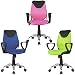 Produktbild FineBuy Kinder-Schreibtischstuhl Kim Schwarz Pink für Kinder ab 6 mit Lehne | Kinder-Drehstuhl Kinder-Bürostuhl ergonomisch | Jugendstuhl höhenverstellbar