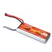Produktbild FLOUREON RC Akku 2S 7.4V 5000mAh 30C Li-Polymer Ersatzakku Batterie mit Deans Stecker T Plug für RC Flugzeug RC Hubschrauber RC Auto/Truck RC Boot