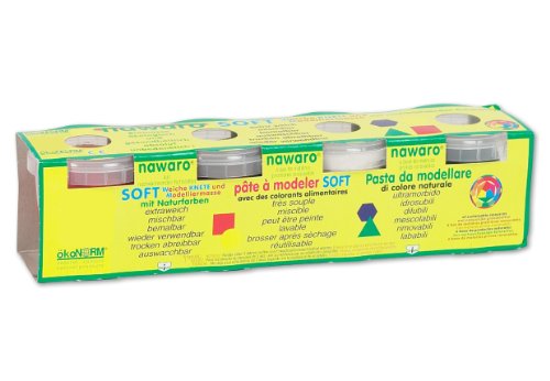 ökoNORM nawaro Softknete 4er-Set | extra weiche auswaschbare Knete