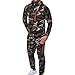Produktbild Hmeng Männer Sport Mantel, Todaies Männer Herbst Winter Camouflage Sweatshirt + Hosen Sets Sport Anzug Trainingsanzug (Armeegrün, 2XL)
