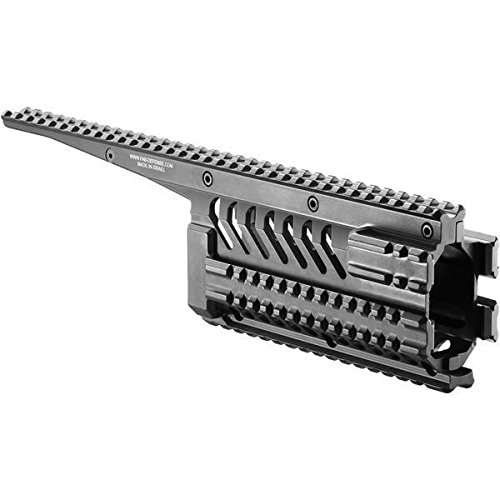 FAB Defense Unisex Vfr-GA Aluminum 6 Integrated Rail System for Galil, Black, Medium