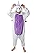 Produktbild Einhorn Pyjamas Jumpsuit Kostüm Tier Schlafanzug Cosplay Karneval Fasching (Einhorn) (L: für Höhe 168-177, Lila)