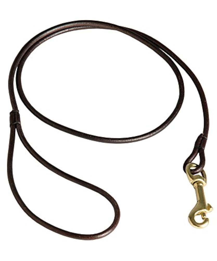 ринговка для выставки собак. выставочный кожаный поводок для собаки. ринговка пижон 0,8см х136 красная/коричневая. Pet pew3-sr. ринговка кожаная 10мм зооник.