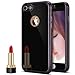Produktbild iPhone 7 Hülle,iPhone 8 Hülle,iPhone 7 / 8 Silikon Hülle Spiegel,Ukayfe [Full-Body 360 Coverage Protective] iPhone 8 / 7 Schutzhülle 360 Grad Hülle + Panzerglas Schutzfolie,Überzug Mirror Effect Soft TPU Case Spiegel Hülle für iPhone 7 / 8 Handyhülle Front + Back Rundum Double Beidseitiger Stoßdämpfend Transparent TPU Silikon Schutz Schutzhülle Silikonhülle Handy Gürtel Tasche Hülle Case Cover Fall-Abdeckung Etui Bumper Schale für Apple iPhone 8/iPhone 7 - Schwarz