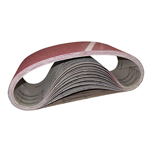 Schleifbänder 10 Stück 105×620 mm Körnung 120 Schleifband Schleifpapier Schmirgelpapier - 6