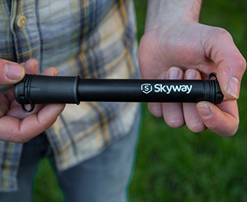 Hochdruck Mini Fahrradpumpe | Französisches und Schradar Ventil | Aus Aluminiumlegierung Mit elastischen Schlauch | Hochwirksame Mini Fahrrad Luftpumpe für alle ventile - 2