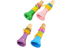 TOYANDONA Pfeife Blasen Spielzeug Kid Trompete Spielzeug Kleinkind Trompete Instrument für Baby Musik Lernen Praxis Instrument Weihnachtsfeiergeschenke ( Zufällige Farbe )