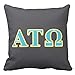 Produktbild MrRui Alpha Tau Omega Blue and Yellow Letters Kissenbezug Pillow Case Cushion Cover 18 x 18 inches